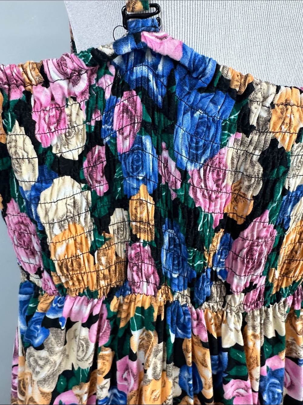 Rare Torrid Rose Print Dress Sz 3X Removable Straps Strapless HTF - Picture 5 of 7